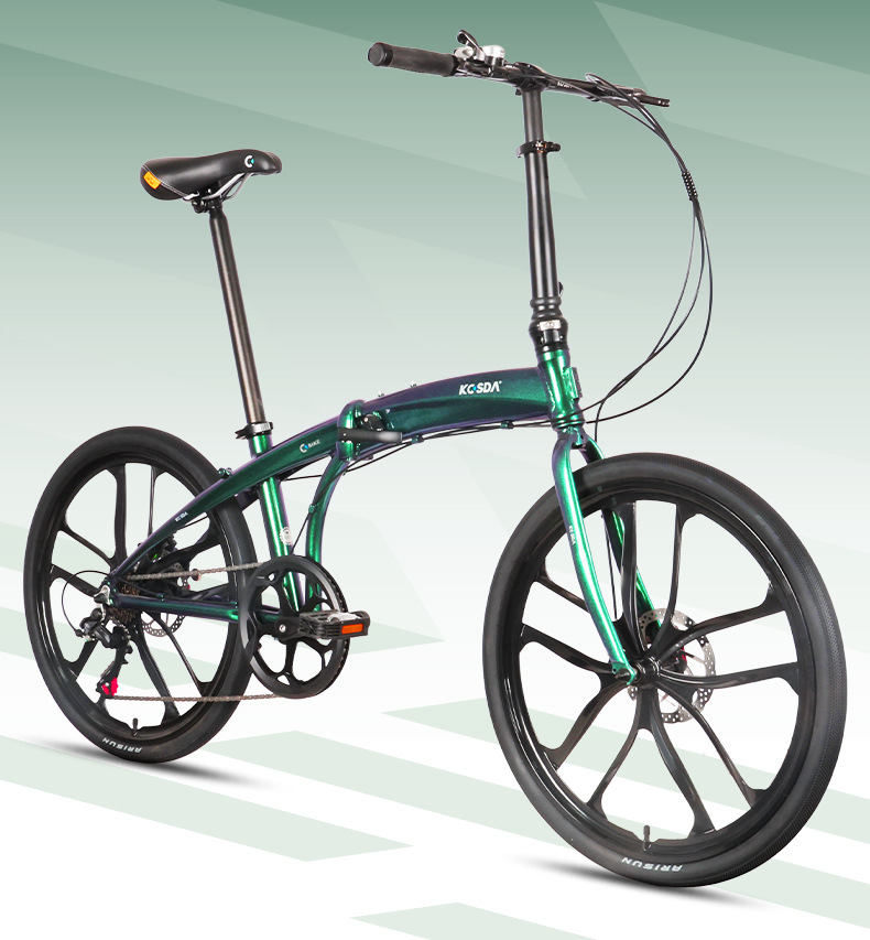 Commuting With Road Bike - 24-inch aluminiumlegering draagbare ultralichte opvouwbare stadsfiets