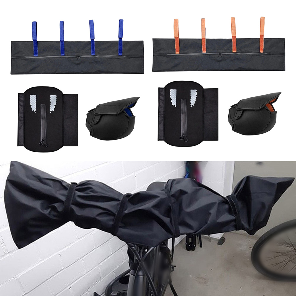 Cycling Commute Gear - Reflecterende e-bike hoesset voor motorbatterij, stuur,