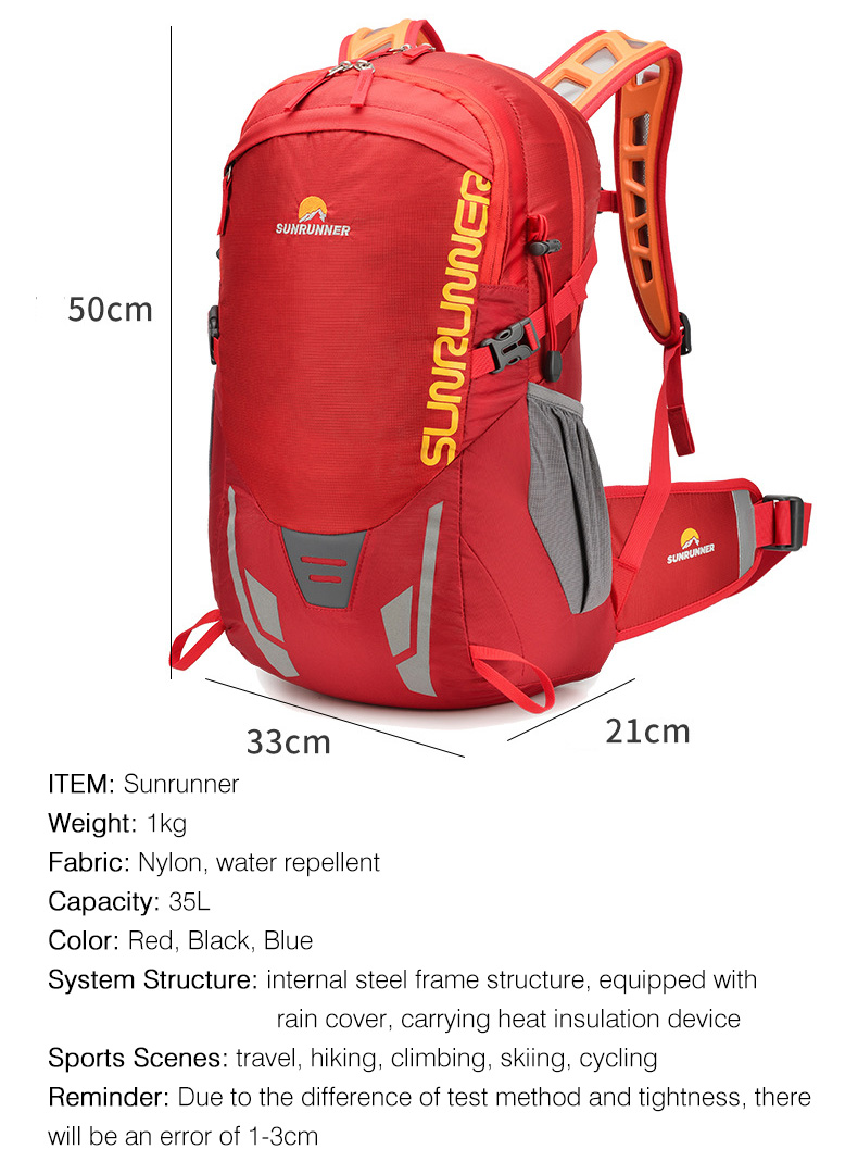 35L wandelrugzak met grote cap - Cycling Journey recensie en prijs
