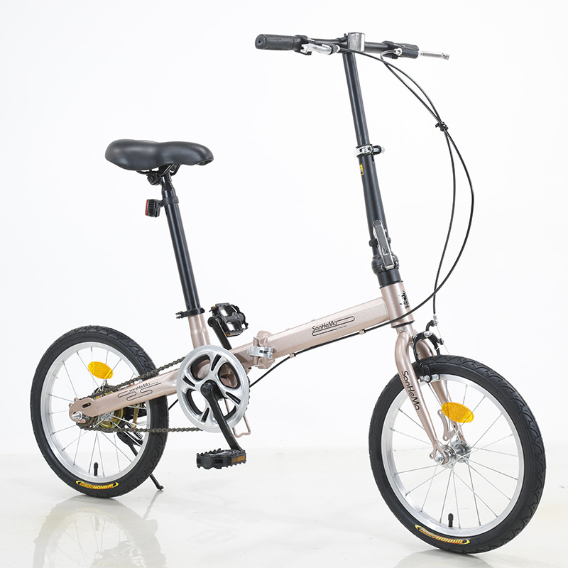 Sanhema 16 inch vouwfiets met  - Cycling Commute Gear recensie en prijs
