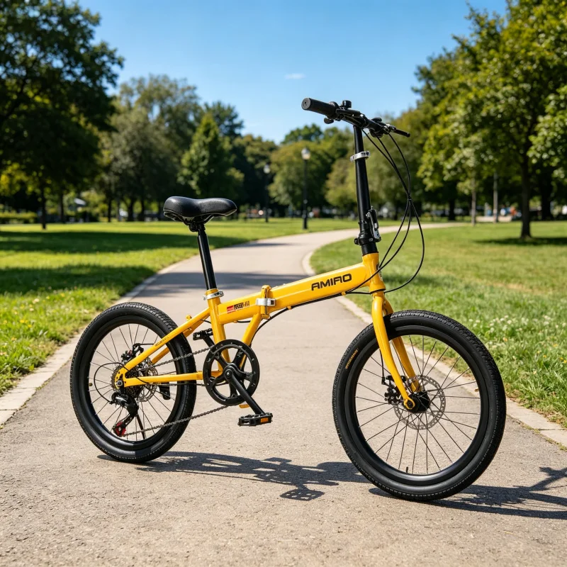 20 inch gele spaakwielen vouwf - Commuting With Bike recensie en prijs