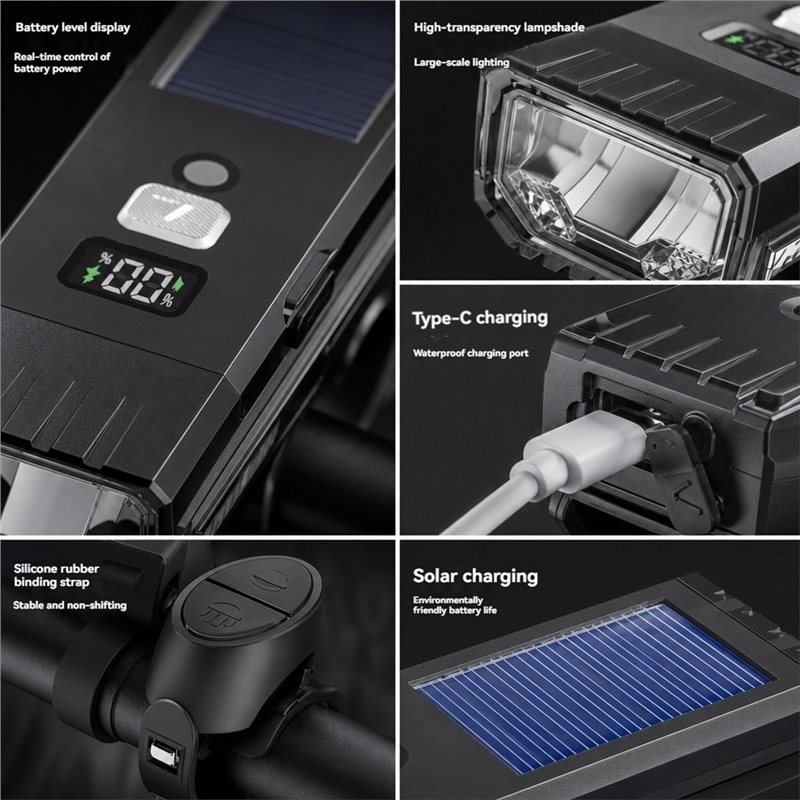 ABXI Fietslamp met LCD-display - Commuting With Road Bike recensie en prijs