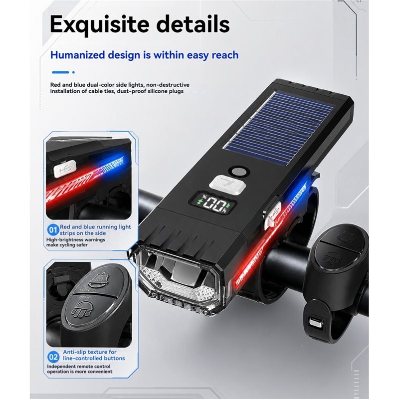 ABXI Fietslamp met LCD-display - Commuting With Road Bike recensie en prijs