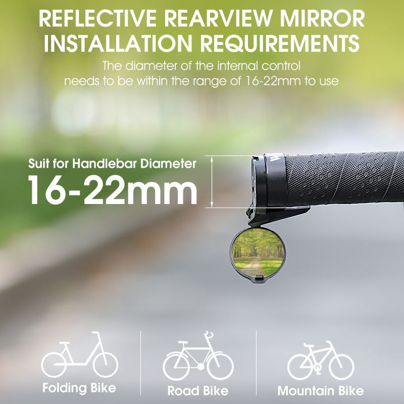 WEST BIKING 2PC Bar End Fiets  - Mirror Handlebar Convex recensie en prijs